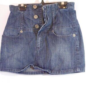 Refuge denim button fly mini skirt size 1